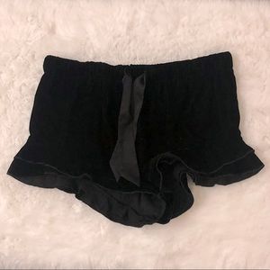 Velvet short shorts